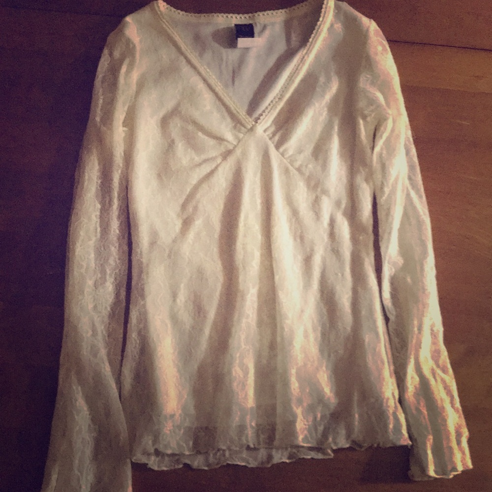 Lacey long sleeve ivory / beige color